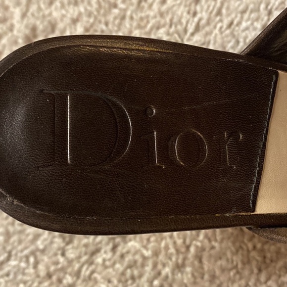 Authentic Dior Studded Heeled Sandals Size 37 - Picture 4 of 11